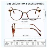 PEYEOISD 3 Pack Retro Round Wire Frame Reading Glasses Women Men, Vintage Blue Light Blocking Reader with Super Light Lenses +2.50 - Retail: $16