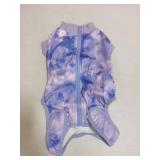 Lukovee Recovery Suit for Dogs, Zipper On Recovery Suit for Female Male Dog, Onesie Abdominal Wounds Cone E-Collar Alternative Prevent Licking Spay Recovery Suit (Medium, Purple Tie-dye) - Retail: $20