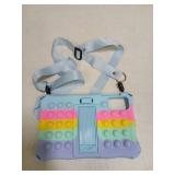 GIVEITALL for Onn 8 inch Tablet Case 2024 (Gen 4,Model:100135923),Bubble Cartoons Silicone Kids Case for TCL Tab 8 Le/iplay 50 min/60 mini Pro/DOOGEE T20 Mini iwith Stand (Light Blue) - Retail: $14