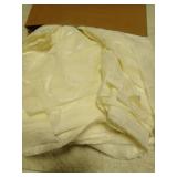 OWENIE Furman Sheer Curtains 63 inch Length for Bedroom Living Room 2 Panels Set, Jacquard Clip Textured Semi Sheer Curtains, Light Filtering Rod Pocket Farmhouse Window Treatments, Ivory, 40Wx63L - R