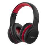 JoySpark Kids Bluetooth Headphones, 60 Hours Playtime, Bluetooth 5.4 Kids Headphones Wireless, Type-C Fast Charging, 85/94dB Volume Limited, Foldable Toddler Wireless Headsets with Mic-Black Red - Ret