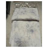 Lavender Purple Floral Curtains for Bedroom,Vintage French Country Toile Cottage Core Sheer Linen Feminine Fairy Curtains for Nursery Girl Living Room,Light Lilac and White 25 by 108" - Retail: $37