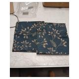 ZYLITHO Boho Flowers Throw Pillow Covers Black Gold Floral Leaves Square Pillow Cases 18x18 Inch Set of 2 Vintage Flower Leaf Pillowcase Decorative Cushion Cover for Home Bedroom Couch Sofa - Retail: 