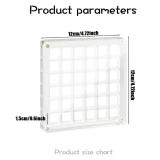 YUANGUNGUN Magnetic Acrylic Display Case - 36-Grid Seashell & Gemstone Organizer Box (Starfish Design, Jewelry Storage Solution) - Retail: $10
