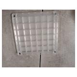 YUANGUNGUN Magnetic Acrylic Display Case - 36-Grid Seashell & Gemstone Organizer Box (Starfish Design, Jewelry Storage Solution) - Retail: $10