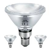 Jaenmsa Halogen PAR38 Flood Light Bulbs 72W 120V, Dimmable Par38 Halogen Light E26 Base Bulbs Warm White 2800K 3420 Lumens for Indoor and Outdoor Floodlight, Reptile Heat Bulbs, 2-Pack - Retail: $22