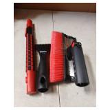 COFIT Car Snow Brush with Ice Scraper and Squeegee 3 in 1, 39" Extendable Cleaning Kit Long Handle, Windshield Snow Removal Tool Scratch Free for SUV Truck RV Window Roof Exterior Wash Supplies, Red -