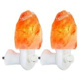 Spantik Pink Himalayan Salt Lamps - Hand Carved, Natural Night Lights for Bedrooms and Home Decor