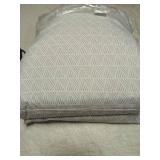 Amazon Basics Lightweight Super Soft, Wrinkle Free Breathable Microfiber 4 Piece Bed Sheet Set With 14-Inch Deep Pockets, Full, Gray Crosshatch, Printed