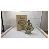 Jim Beam 150 Month Sage Green Decanter with Yellow Roses