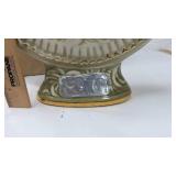 Jim Beam 150 Month Sage Green Decanter with Yellow Roses