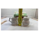 Precious Moments Happy Holly Days Sugar and Creamer Set