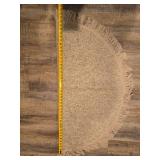 Neutral Tone Semi Circle Carpet