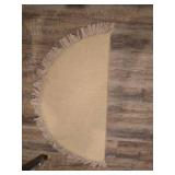 Neutral Tone Semi Circle Carpet