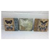 Butterfly Dream & Laugh Wall Art Set