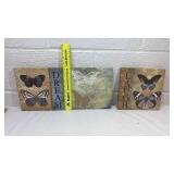 Butterfly Dream & Laugh Wall Art Set