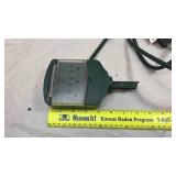 Green Outdoor Extension Cord w/ Broken Lawn Stake - For Lights/Garden