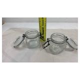 Mason Glass Storage Jars with Wire Bale Clamps