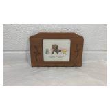 Teddy Bear Cross Stitch Wall Hanging/key Holder