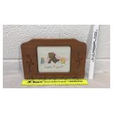 Teddy Bear Cross Stitch Wall Hanging/key Holder