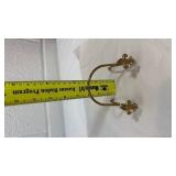 Brass Fleur-de-lis Plate Hangers