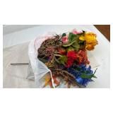 Mixed Floral Bouquet Hair Piece