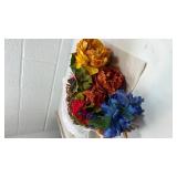 Mixed Floral Bouquet Hair Piece