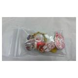 Vintage Disney-themed charms, keychains, pins and rings