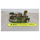 Easter Decorative Set - Bunny Garden Scene with Accessories