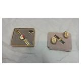 Anson & Cadillac Tie Clip and Cufflinks Set