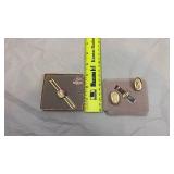 Anson & Cadillac Tie Clip and Cufflinks Set