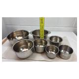 Stainless Steel Nesting Measuring Bowl Set - 8 Pieces