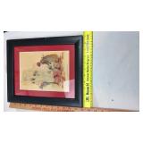 Collection of Two Professional Framed Prints and One Gold Picture Frame