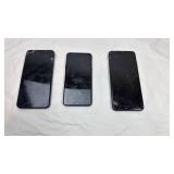 Lot of 3 Samsung Smartphones - For Parts