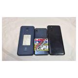Lot of 3 Samsung Smartphones - For Parts