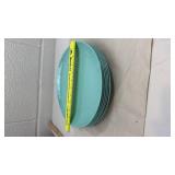 Turquoise Dinnerware Set with Textured Glasses