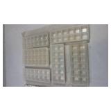 Modern Abstract Art Print Set with Display Trays