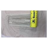 Set of 6 Clear Glass Corn on the Cob Holders