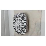 Black and White Geometric Pattern Dinner Plates Set