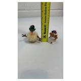 Set of 5 Decorative Snowman Christmas Ornaments