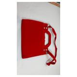 Red Canvas Crossbody Handbag