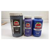 Apple Barrel Matte Acrylic Paint Set - Black, Purple Iris, Cobalt Blue
