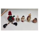Decorative Winter Snowman Figurine Collection