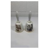 Norman Rockwell Decorative Bell Set - No Swimming and Grandpa Snowman