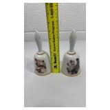 Norman Rockwell Decorative Bell Set - No Swimming and Grandpa Snowman