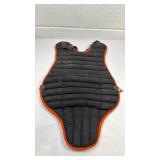 Baseball Chest Protector with Orange Trim