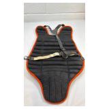 Baseball Chest Protector with Orange Trim