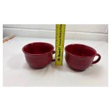 Mainstays Red Stoneware Coffee Cups Set of 2