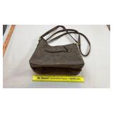 Brown Leather Hobo Shoulder Bag