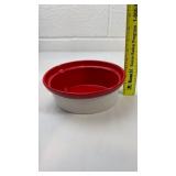 Red and White Ceramic Bowl
